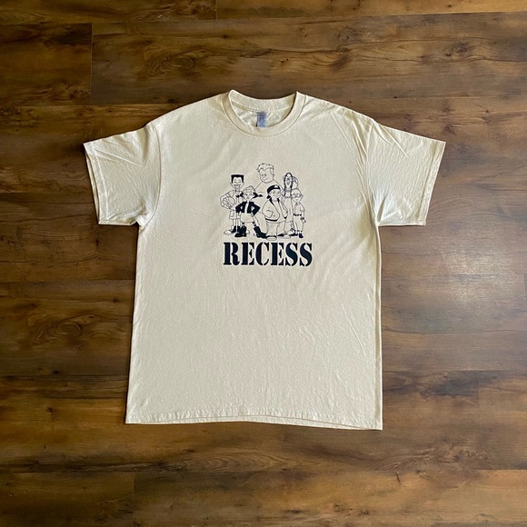 Recess Beige Graphic Tee Size L - Picture 1 of 4